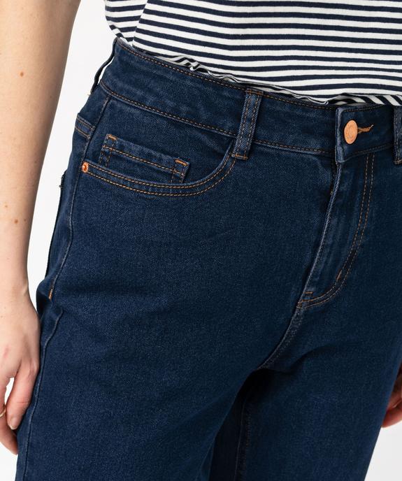 Jean Regular taille haute femme vue2 - GEMO(FEMME PAP) - GEMO
