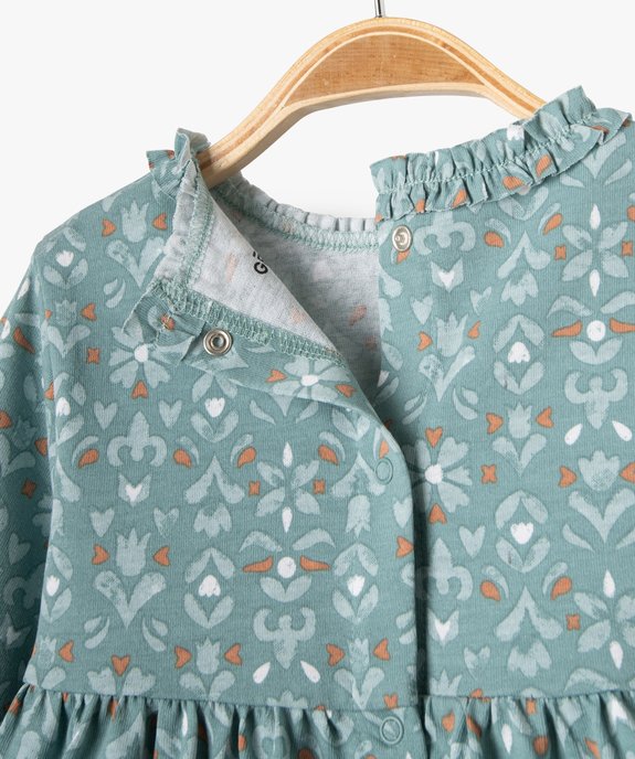 Tee-shirt manches longues ample et imprimé bébé fille vue3 - GEMO(BEBE DEBT) - GEMO