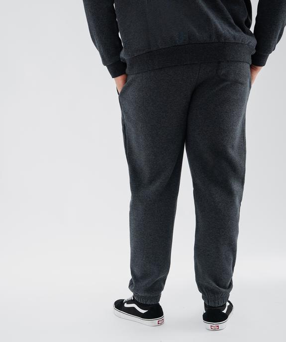 Pantalon de jogging avec intérieur molletonné homme vue3 - GEMO 4G HOMME - GEMO