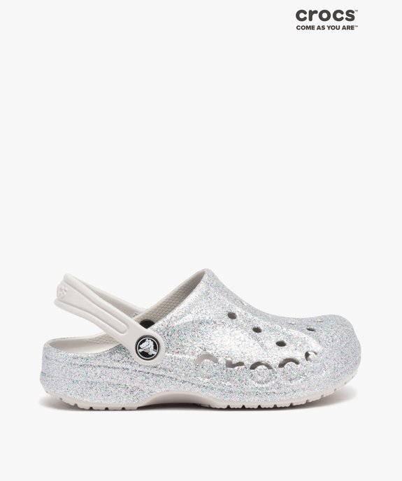 Sabots souples fille dessus perforé à paillettes - Crocs vue1 - CROCS - GEMO