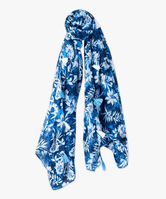 Paréo femme à motifs fleuris vue1 - GEMO (ACCESS) - GEMO