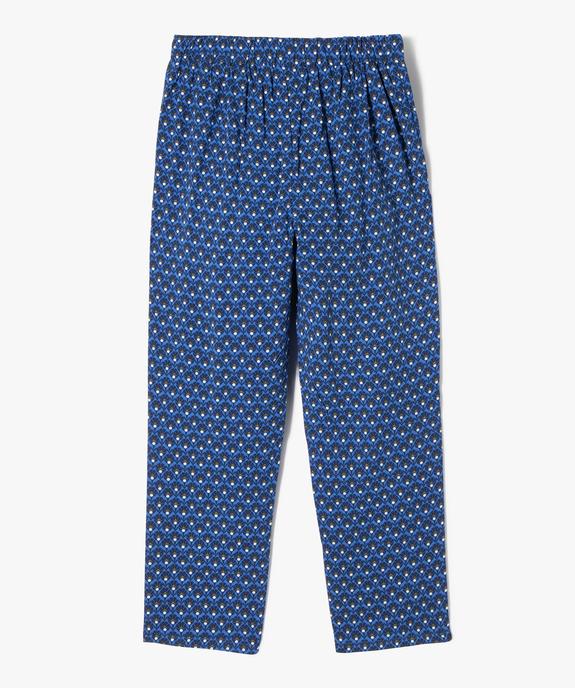 Pantalon fluide imprimé fille vue3 - GEMO (ENFANT) - GEMO
