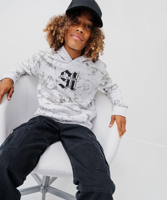 Sweat à capuche imprimé garçon - GEMO (JUNIOR) Sweat à capuche imprimé garçon vue1 - GEMO (JUNIOR) - GEMO