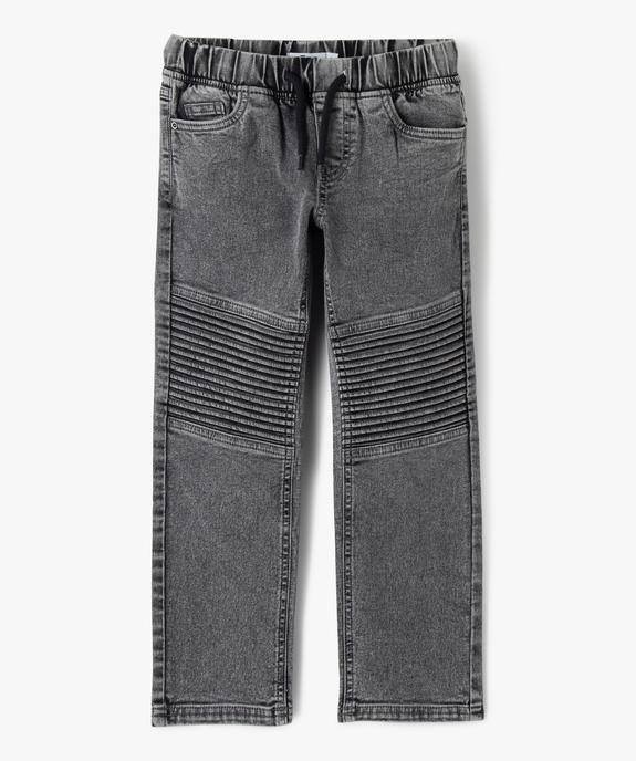 Jean Regular avec taille élastique garçon vue2 - GEMO 4G GARCON - GEMO