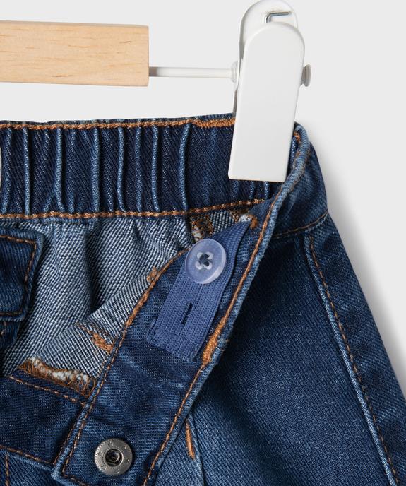 Jupe plissée en jean bébé fille vue2 - GEMO 4G BEBE - GEMO