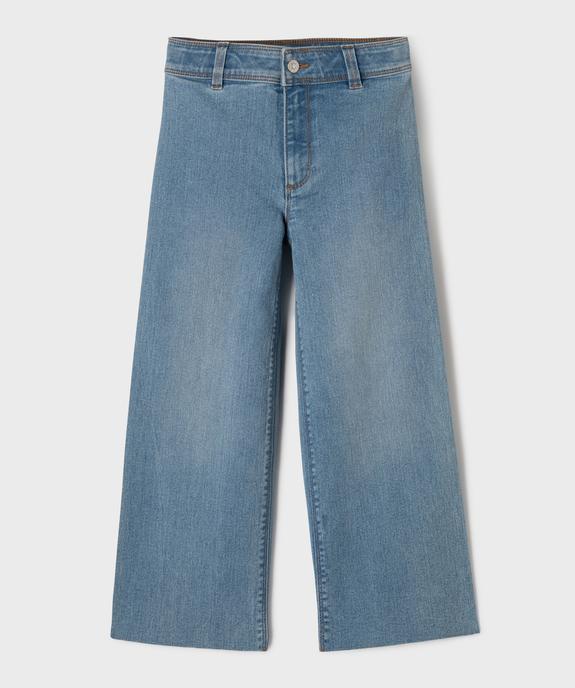 Jean wide leg avec taille ajustable fille vue1 - GEMO (ENFANT) - GEMO