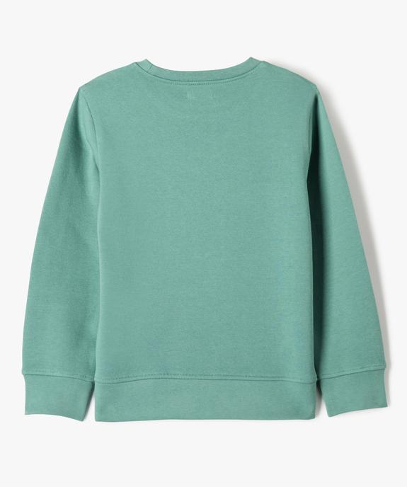 Sweat molletonné avec imprimé garçon vue3 - GEMO (ENFANT) - GEMO