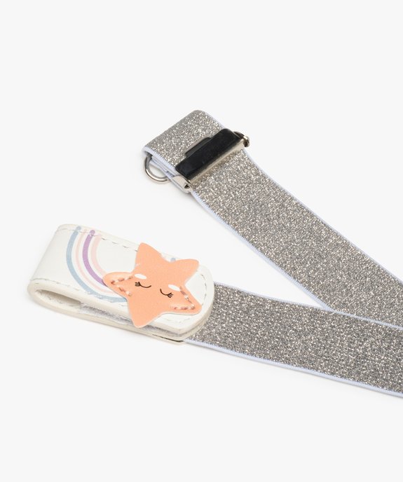 Ceinture fille élastique pailletée avec boucle scratch étoile vue2 - GEMO (ENFANT) - GEMO