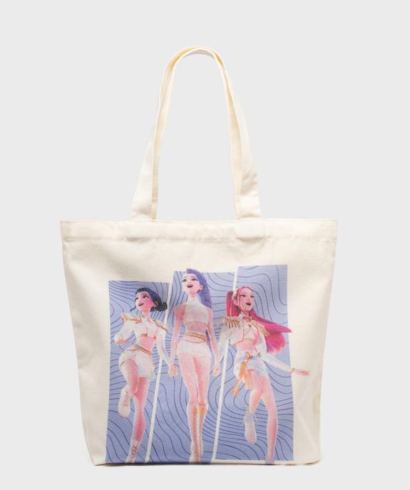 Tote bag avec motif groupe Huntrix - K-Pop Demon Hunters vue1 - KPOP DEMON HUNTERS - GEMO