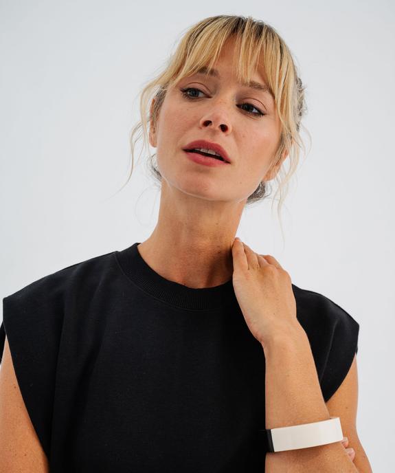 Robe sweat longue sans manches femme vue2 - GEMO 4G FEMME - GEMO