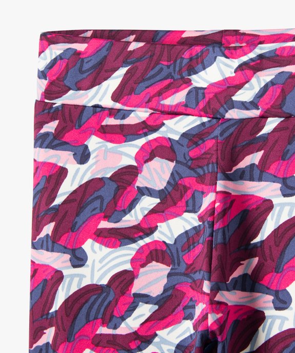 Leggings court extensible imprimé fille vue2 - GEMO (ENFANT) - GEMO