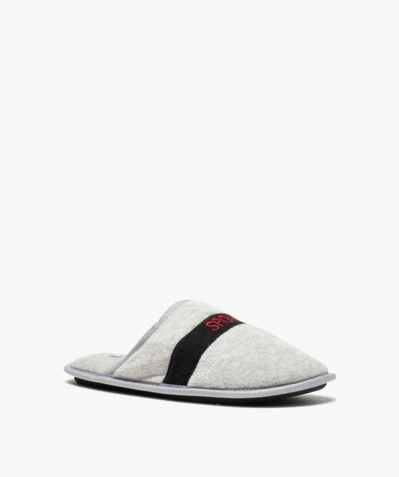 Chaussons homme mules « Sportif du dimanche » – Gemo x Les Vilains Garçons vue3 - VILAINES FILLES - GEMO