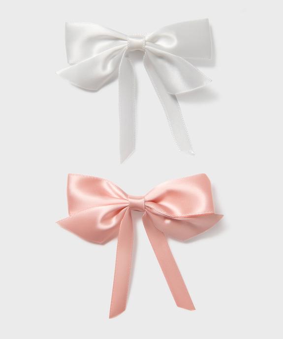 Barrettes cheveux noeuds satinés fille (lot de 3) vue1 - GEMO (ACCESS) - GEMO