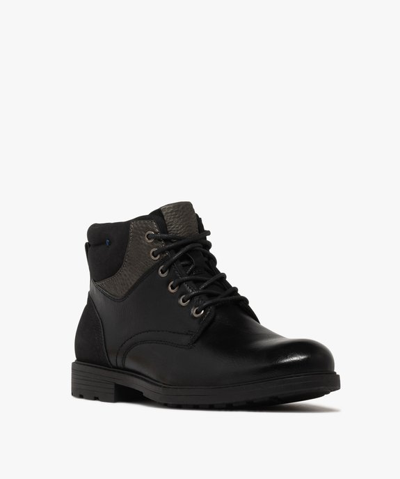 Boots avec empiècement rembourré sur le col homme - Mario Baldano vue8 - MARIO BALDANO - GEMO