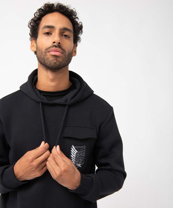 Sweat homme à capuche avec motif dos - Attack on Titan vue2 - ATTAQUE DES TITANS - GEMO