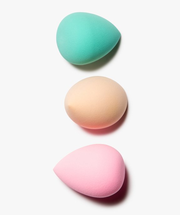 Éponge à maquillage pour le teint format maxi (lot de 3) vue2 - GEMO (ACCESS) - GEMO