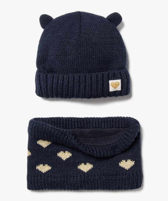 Ensemble accessoires hiver bébé fille vue1 - GEMO(BEBE DEBT) - GEMO