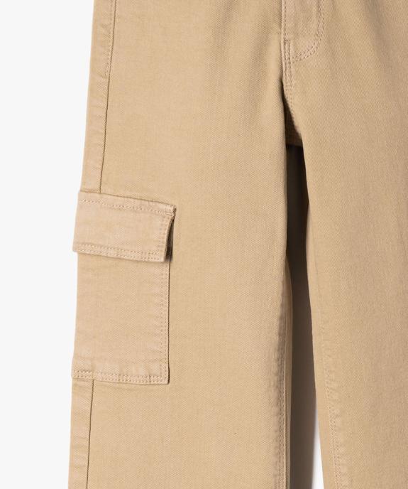 Pantalon cargo straight à taille ajustable fille vue2 - GEMO (ENFANT) - GEMO