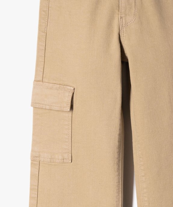 Pantalon cargo straight à taille ajustable fille vue2 - GEMO (ENFANT) - GEMO