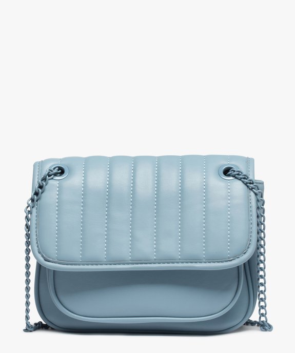 Sac femme avec rabat matelassé et bandoulière chaine vue1 - GEMO (ACCESS) - GEMO