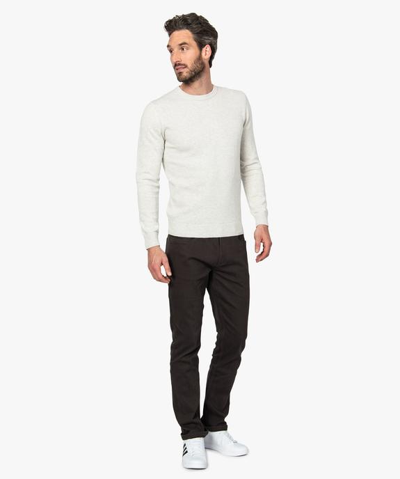 Pull homme à maille fantaisie devant vue5 - GEMO (HOMME) - GEMO