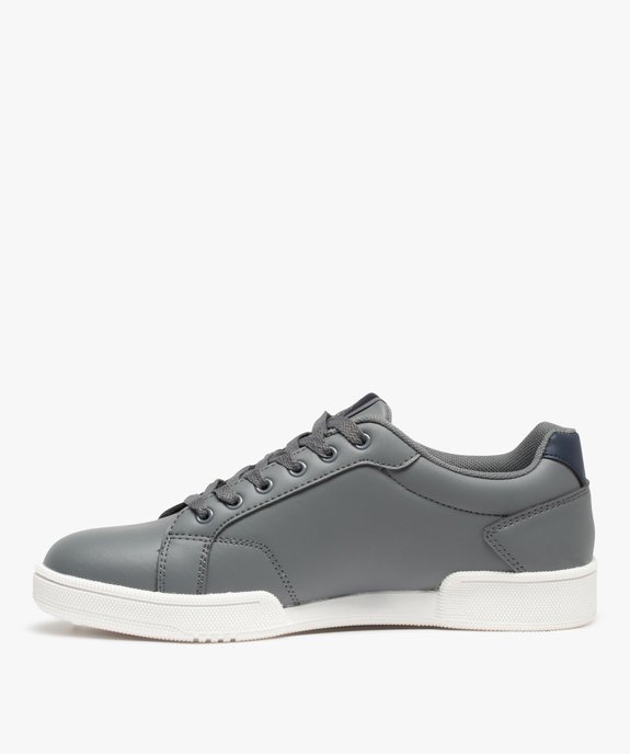 Baskets homme unies à lacets – Kappa vue3 - KAPPA - GEMO