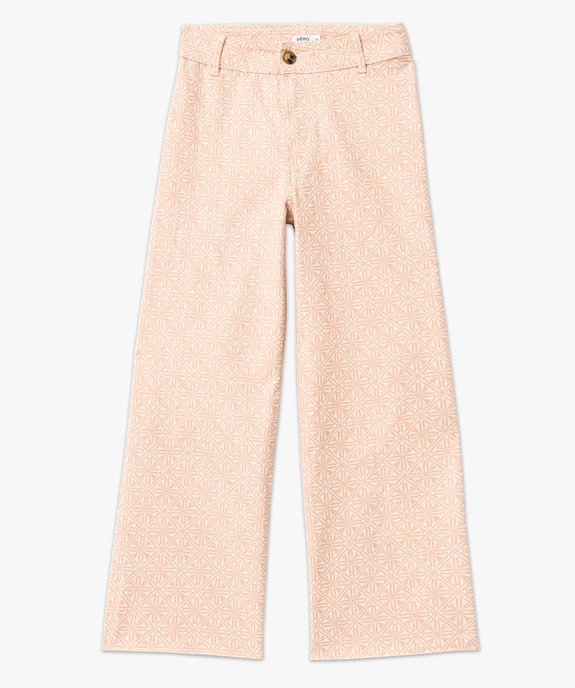 Jean « wide leg » taille haute imprimé femme vue4 - GEMO 4G FEMME - GEMO