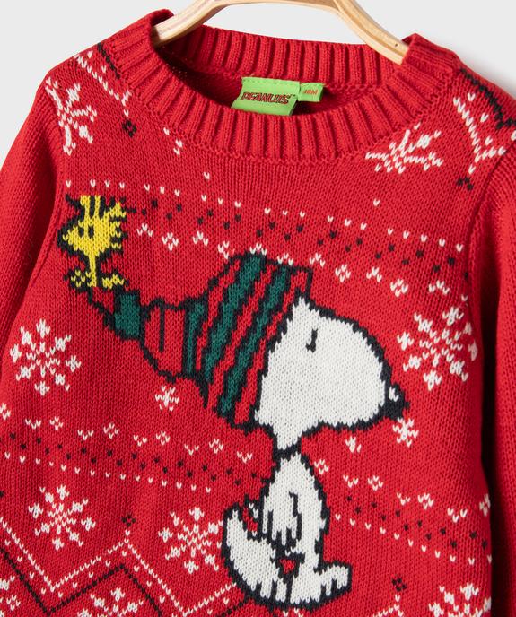 Pull col rond Noël bébé garçon - Snoopy vue2 - SNOOPY - GEMO