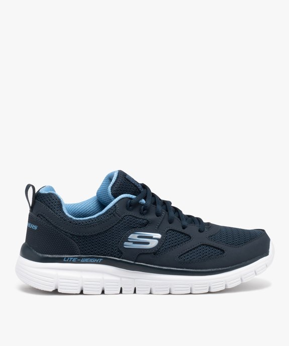 Baskets homme dessus uni en mesh à lacets - Skechers vue1 - SKECHERS - GEMO