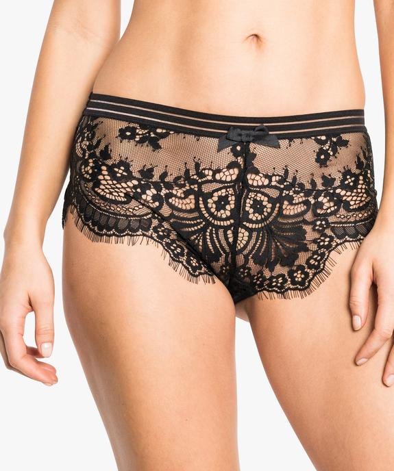 Shorty en dentelle avec élastique fantaisie vue2 - GEMO(HOMWR FEM) - GEMO