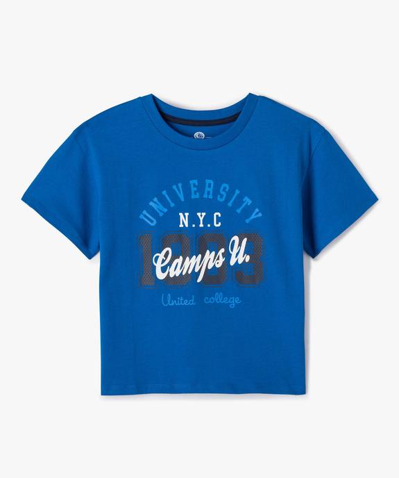 Tee-shirt fille à manches courtes avec inscription  –  Camps United vue2 - CAMPS UNITED - GEMO