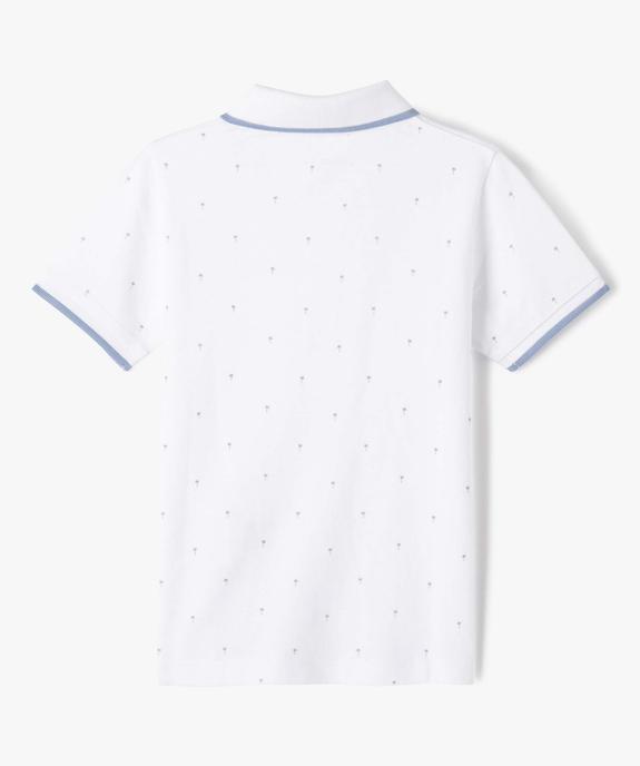 Polo manches courtes coton garçon vue3 - GEMO (ENFANT) - GEMO