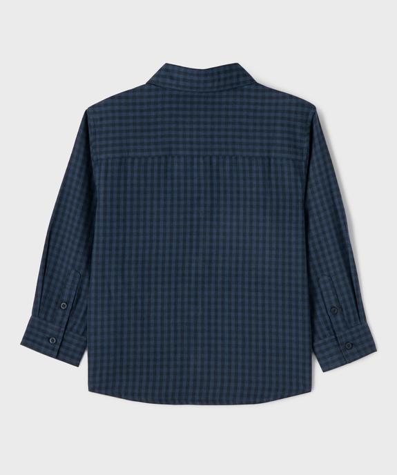 Chemise manches longues à carreaux garçon - LuluCastagnette vue3 - LULUCASTAGNETTE - GEMO