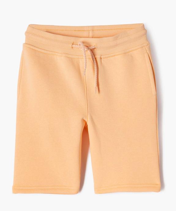 Bermuda en maille avec intérieur molletonné garçon vue1 - GEMO (ENFANT) - GEMO