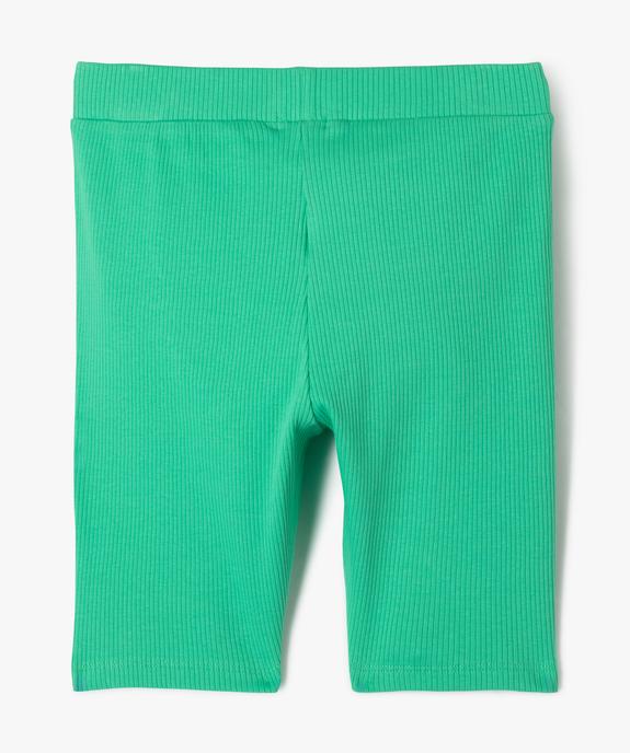 Short cycliste en maille côtelée fille vue3 - GEMO (JUNIOR) - GEMO
