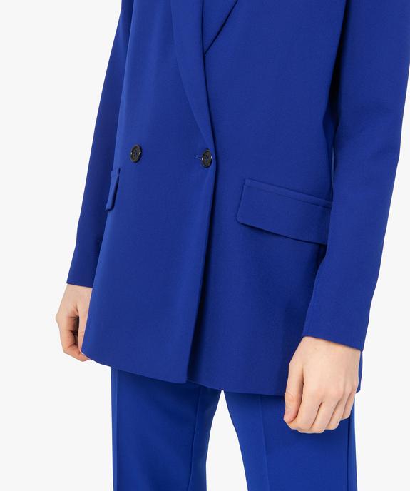 Veste blazer femme fermeture croisée vue6 - GEMO(FEMME PAP) - GEMO