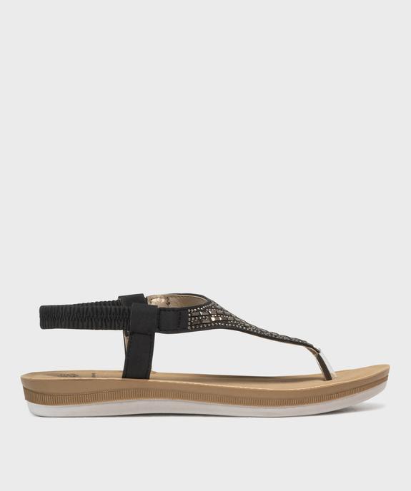 Sandales à entredoigt avec strass femme - Emilia Rosa vue1 - EMILIA ROSA - GEMO