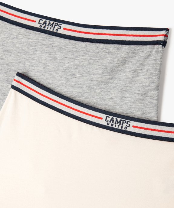 Boxers en coton stretch fille (lot de 2) - Camps United vue2 - CAMPS GEMO FOR GOOD - GEMO