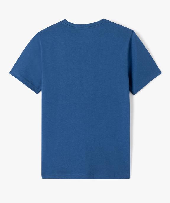 Tee-shirt à manches courtes avec inscription garçon vue3 - GEMO (JUNIOR) - GEMO
