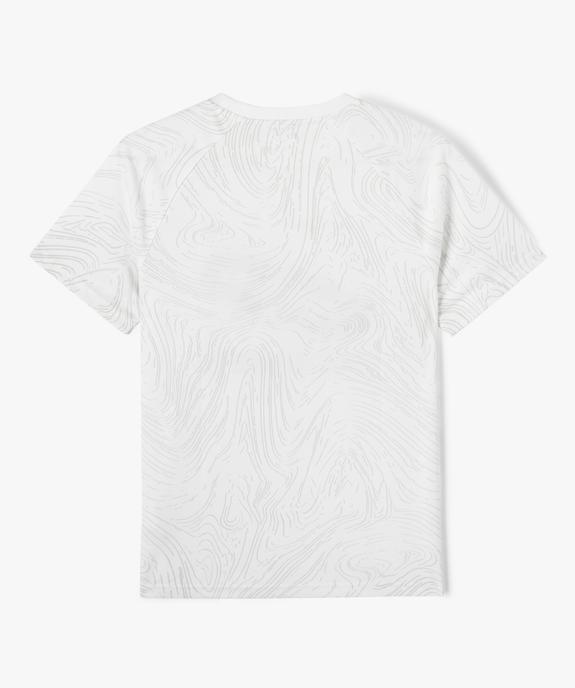 Tee-shirt manches courtes raglan en maille garçon vue3 - GEMO (JUNIOR) - GEMO