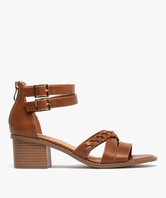 Sandales à talon avec double bride cheville femme - Valentina Baldano vue1 - VALENTINA BALDA - GEMO