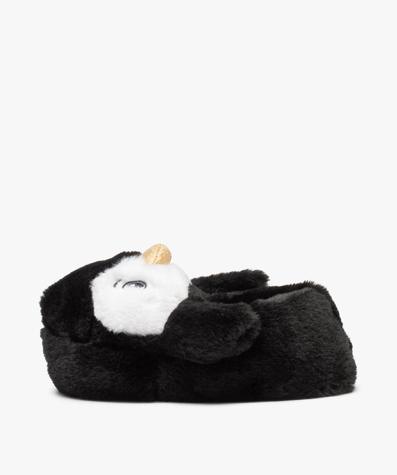 Chaussons fille 3D pingouin avec bec doré vue3 - GEMO (ENFANT) - GEMO