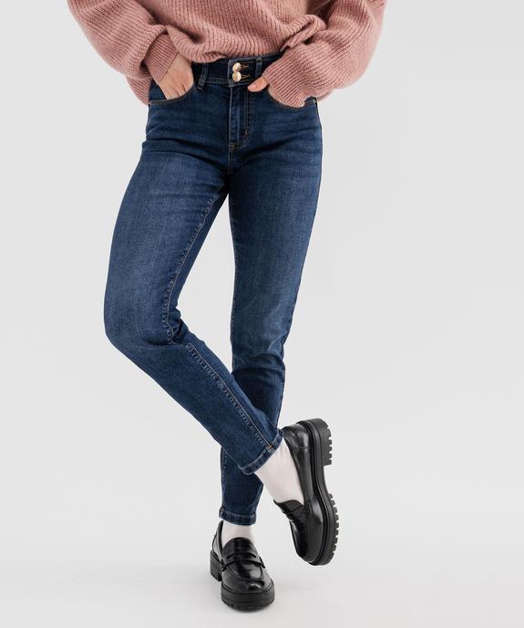 Jean Skinny taille normale effet push-up femme vue1 - GEMO 4G FEMME - GEMO