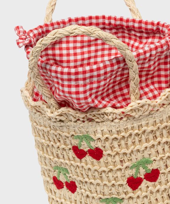 Sac à main en paille de papier fille vue5 - GEMO (ACCESS) - GEMO