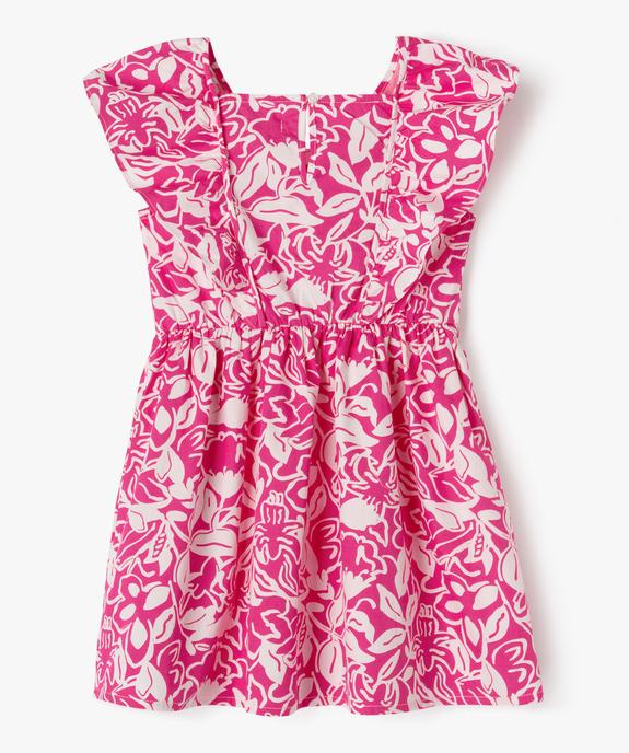 Robe à volants à motifs fleuris fille vue3 - GEMO (ENFANT) - GEMO