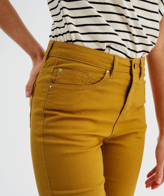 Pantalon Regular taille normale en coton stretch femme vue2 - GEMO 4G FEMME - GEMO