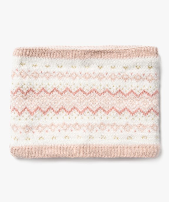 Snood imprimé et doublé polaire fille vue1 - GEMO (ENFANT) - GEMO