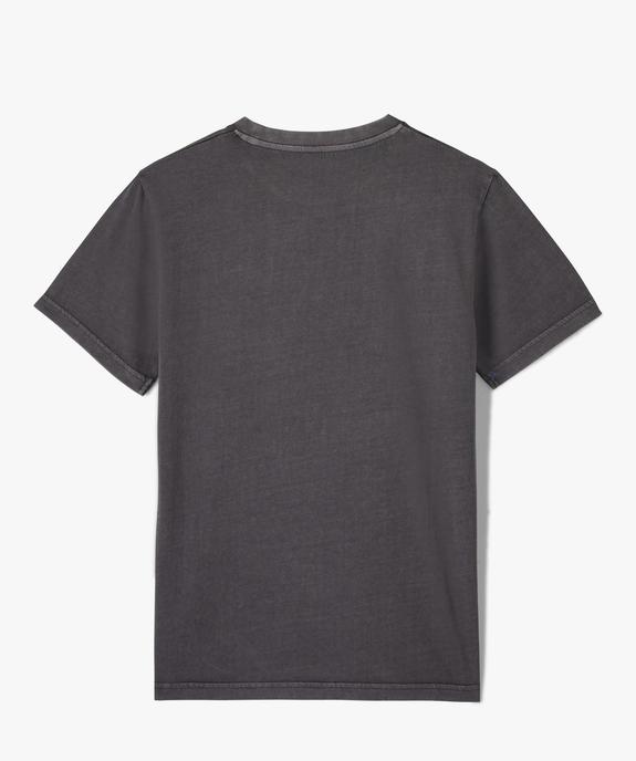Tee-shirt garçon à manches courtes avec motif sur le buste vue3 - GEMO (JUNIOR) - GEMO
