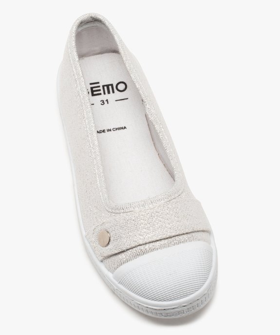 Ballerines fille en toile avec bout renforcé vue5 - GEMO (ENFANT) - GEMO