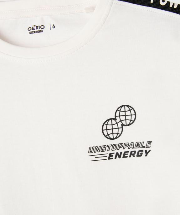 Tee-shirt manches courtes spécial sport garçon vue5 - GEMO 4G GARCON - GEMO